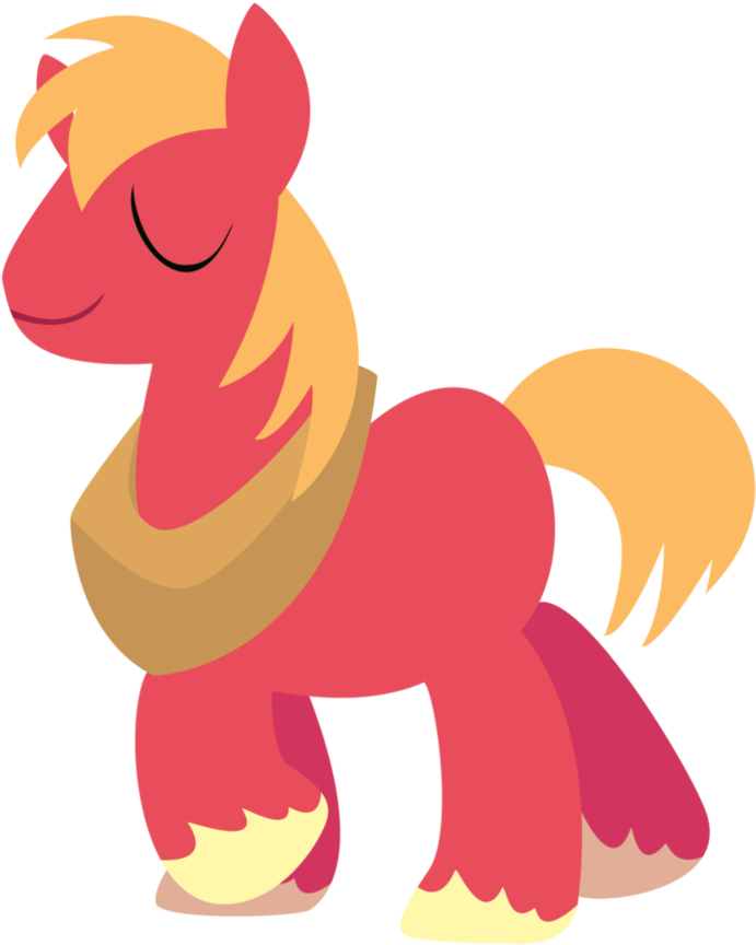 Ironfruit, Big Macintosh, Earth Pony, Male, Minimalist, - Cartoon (894x894)