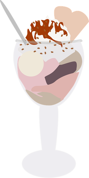 Cartoon Ice Cream Sundae 14, Buy Clip Art - Zmrzlinovy Pohar Png (363x720)