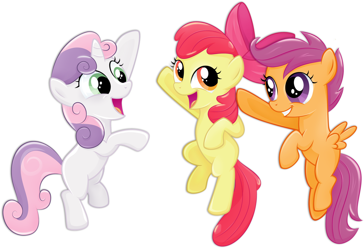 Rarity Scootaloo Sweetie Belle Fluttershy Pony Pink - Mlp The Cutie Mark Crusaders Cutie Marks (1253x993)