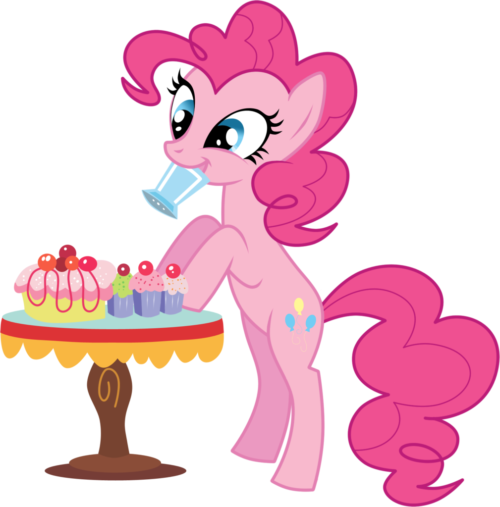 Volmise, Bipedal, Bipedal Leaning, Cake, Cupcake, Earth - Пони Дружба Это Чудо Пинки Пай И Сладост (1009x1024)