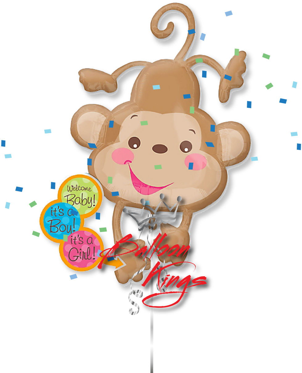 Baby Shower Fisher Price Monkey - Fisher Price Monkey Balloon (1280x1280)