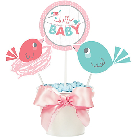 Hello Baby Girl Shower Centerpiece Sticks - Creative Party Carousel Party Centerpiece Sticks (3pk) (441x600)