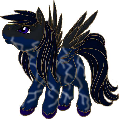 Lightning Storm Pegasus Foal By Kagomestar23 - Tulip (500x500)