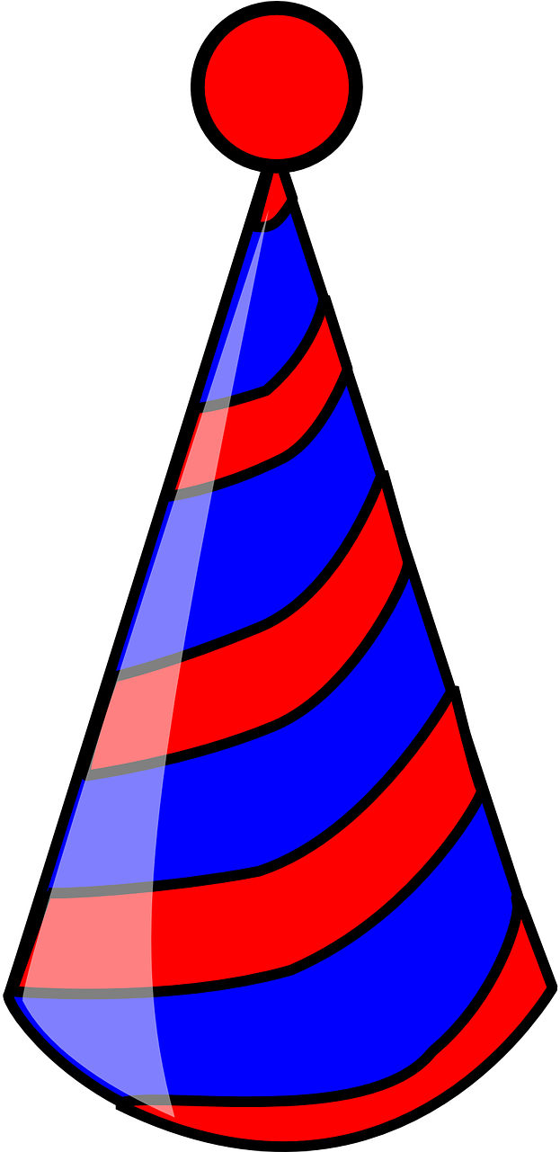 Hat Birthday Party Celebration Transparent Image - Party Hat Clip Art (640x1280)