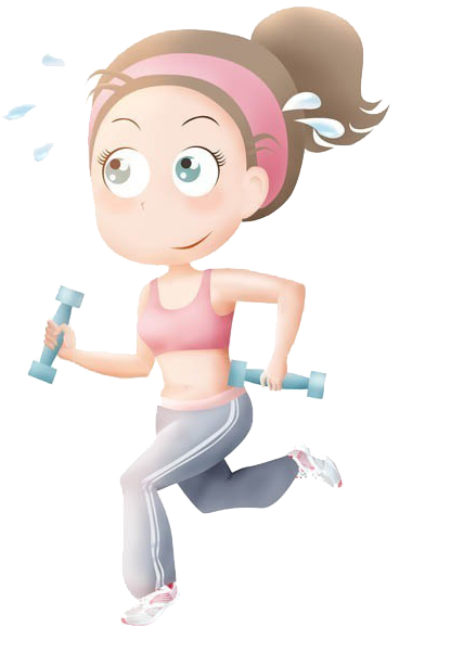Running Jogging Sport Illustration - Cartoon (547x730)