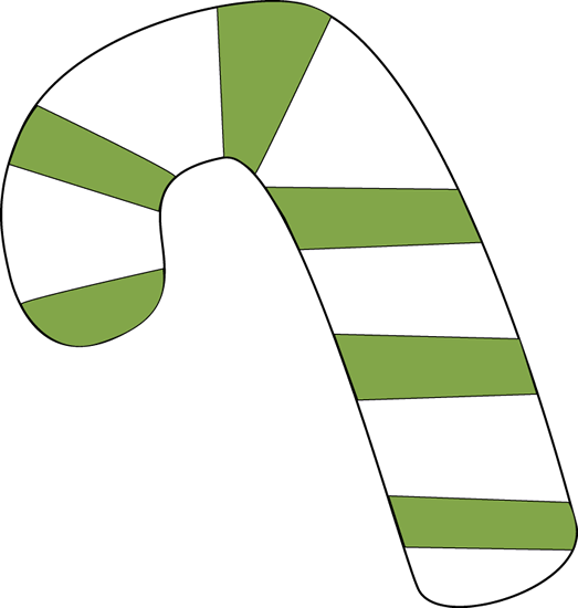 Green And White Candy Cane - Green Candy Cane Transparent (523x550)