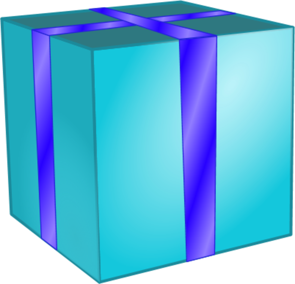 Shiny Gift Box Clipart - Clip Art (600x579)