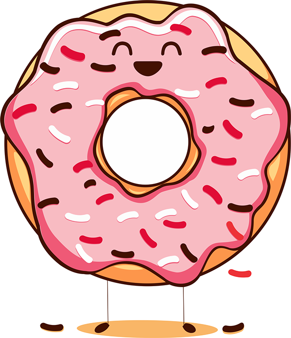 Happy Donuts National Doughnut Day Cream Clip Art - Happy Donuts (600x698)