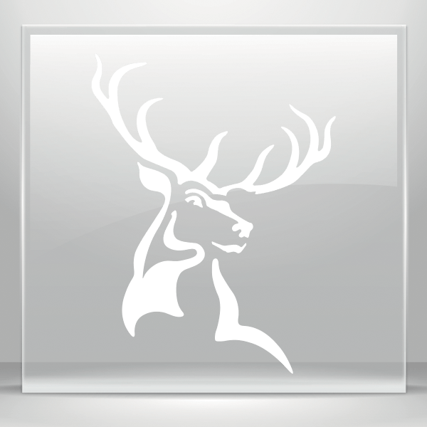 Cheap Primitive Reindeer Silhouette Template Google - Decal Stickers Reindeer Deer Doors Moto Motorbike Boat (600x600)