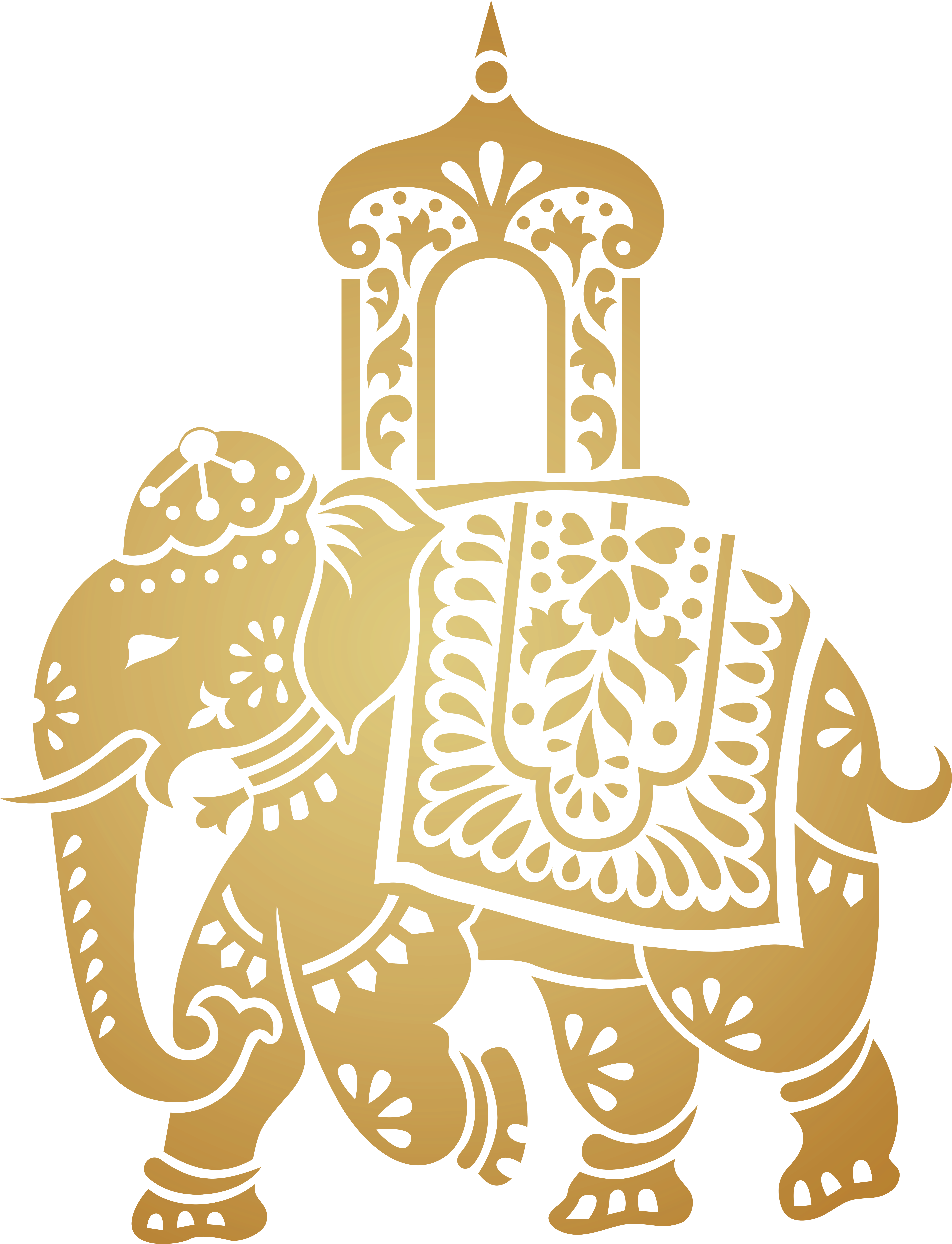 Dasara Elephant Clipart - Dasara Elephant Clipart (6278x8000)