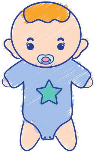 Baby Boy Pacifier Clipart - Pacifier (550x550)