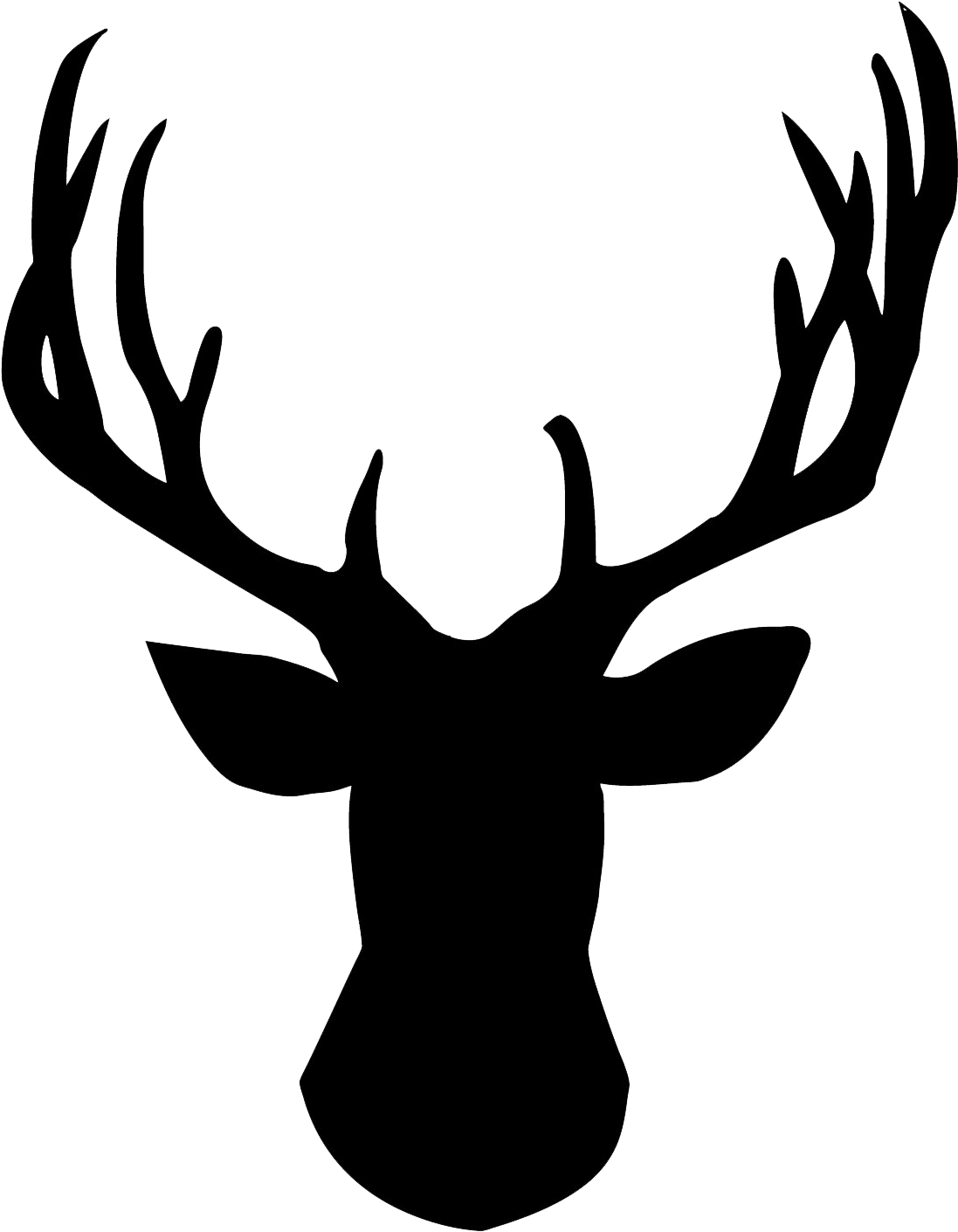 Deer Png Images Transparent Free Download - Deer Head Silhouette Png (1440x1440)