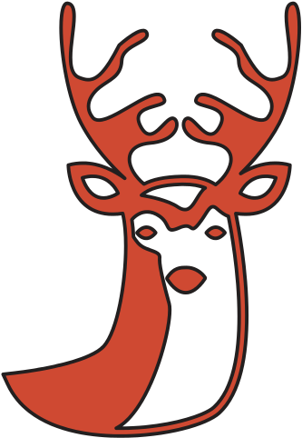 Reindeer Silhouette Isolated Icon - Icon (550x550)