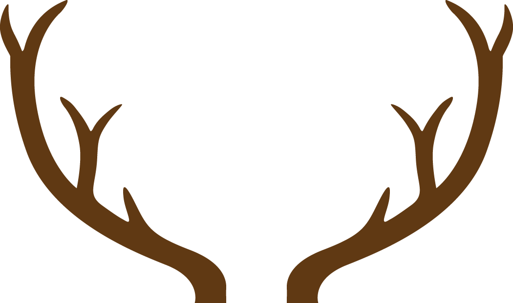 Reindeer Silhouette Template Download Reindeer Silhouette - Deer Antler Png (1050x621)