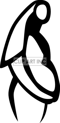 Pregnant Clip Art - Clip Art Of Mary Pregnant (250x511)
