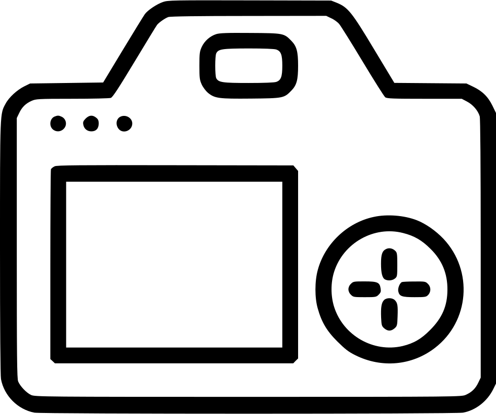 Dslr Clipart Svg - Clip Art (980x818)