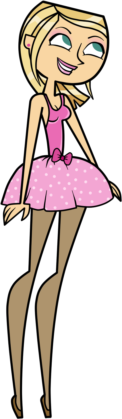 Little Pink Ballerina - Total Drama Samey (500x1500)