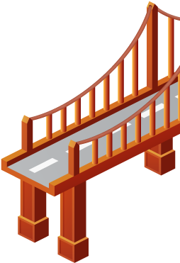 Bridge Full Bridge Full Bridge Half - Bridge Icon (258x512)