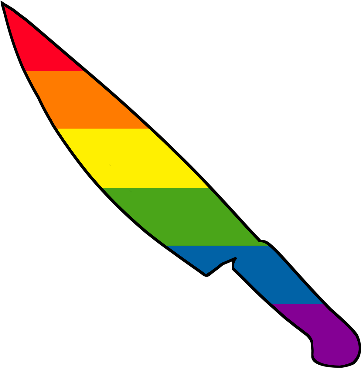 May The Bridges I Burn Light My Way • Gay - Knife Emoji (1280x1280)