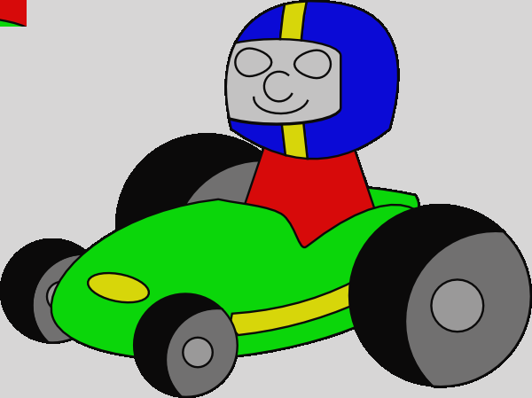 Limerick Clipart Limerick Clip Art - Easy To Draw Go Karts (600x449)