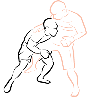 Mixed Martial Arts Clipart Assailant - Illustration (394x350)