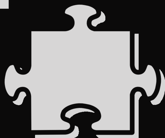 Puzzle Piece Clip Art Hostted 2 Puzzle Pieces Clipart - Clip Art (570x475)