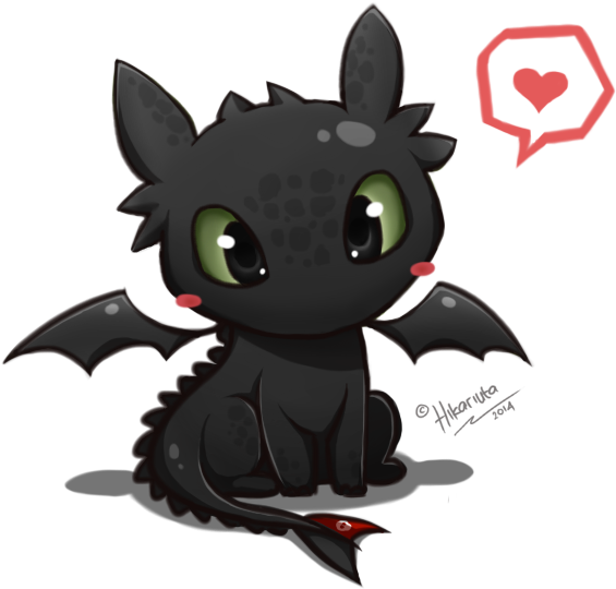 Toothless Chibi - Toothless Dragon Chibi (600x600)