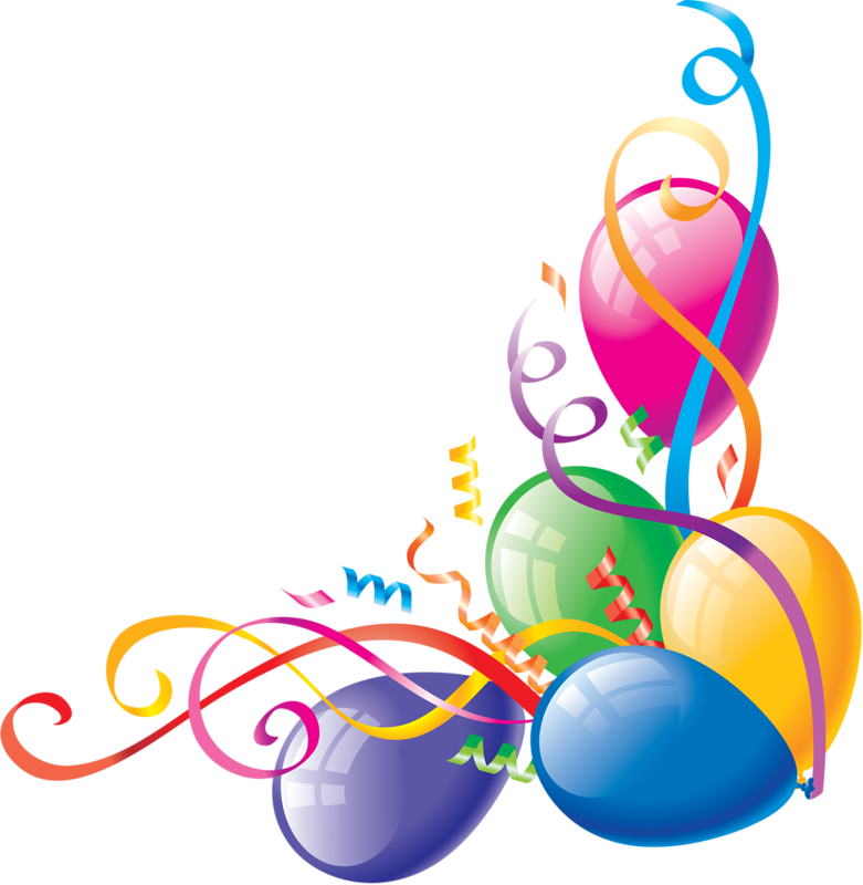 Balloon Border Clip Art - Balloon Borders (600x615)