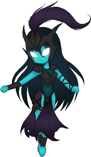League Of Legends - League Of Legends Kalista Chibi (352x560)