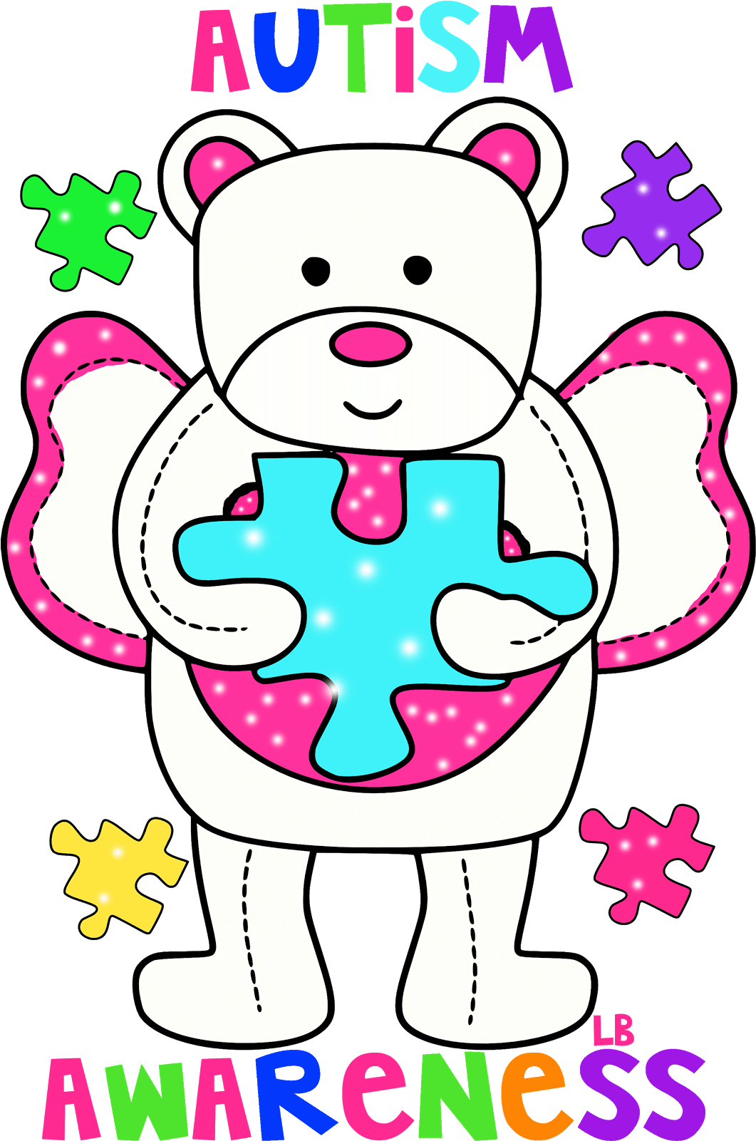 Autism Awareness Clipart - Autism Awareness Autism Art (1101x1600)