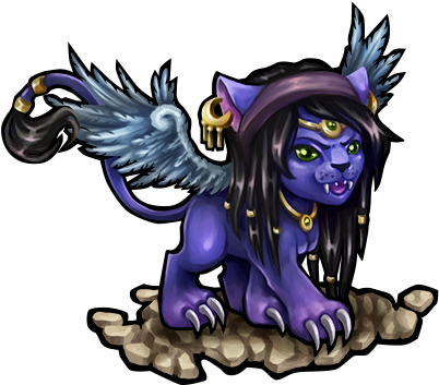 Cute Sphinx Characterdesign By Maripon - Tibiame Monster Update 2013 (500x394)