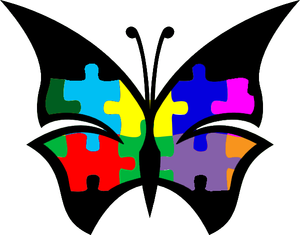 Autism Tattoo Idea - Custom Green Butterfly Shower Curtain (600x469)