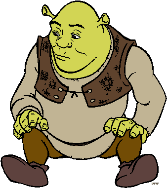 Donkey Shrek - Gify Ruchome Bez Tła (343x389)