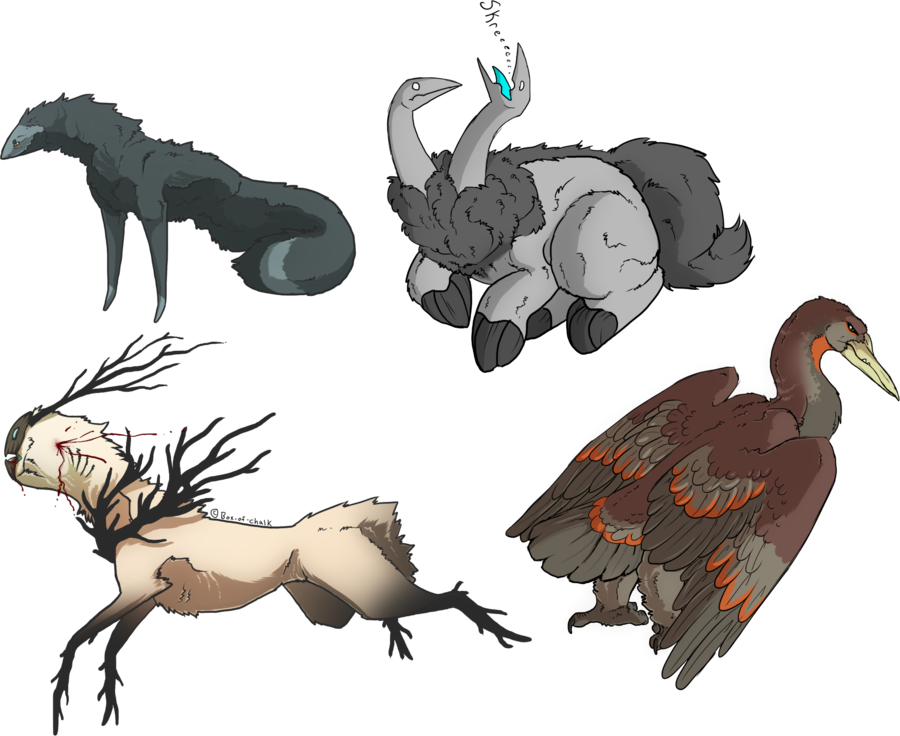 Mythical Creatures By Box Of Chalk-d5hytig - Mythical Creatures Deviantart (900x736)