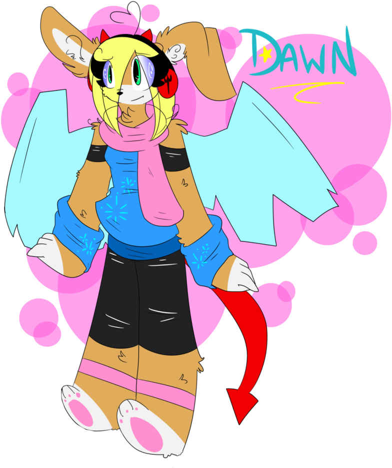 Dawn The Ice Angel/demon By Precious-poptart - Cartoon (827x965)