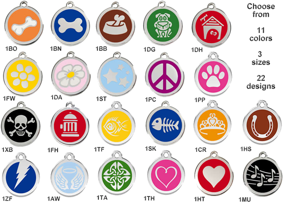 Afft Red Dingo Tag Order Form Stainless Steel Enamel - Red Dingo Pet Tags (597x434)