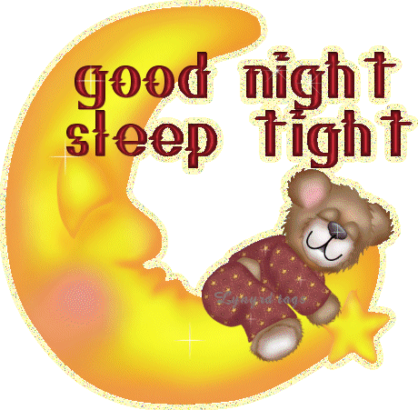 Good Night Clipart Blingee - Good Night Sleep Tight (460x451)