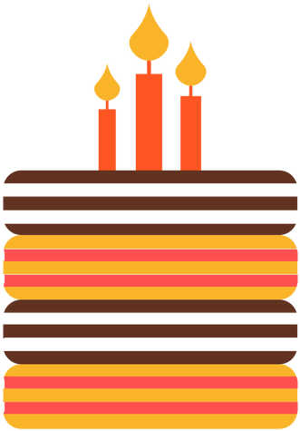 Flat Birthday Cake Illustration - Clipart Vector Png Birthday List (512x512)