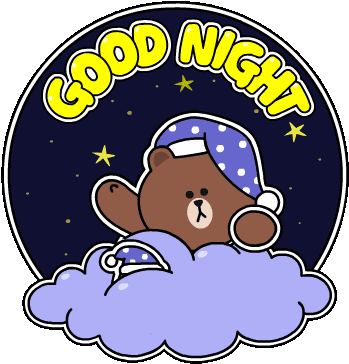Good Night - Line Friends (480x480)