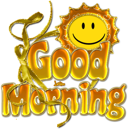 Decent Image Scraps - Good Morning Moving Emojis (500x450)