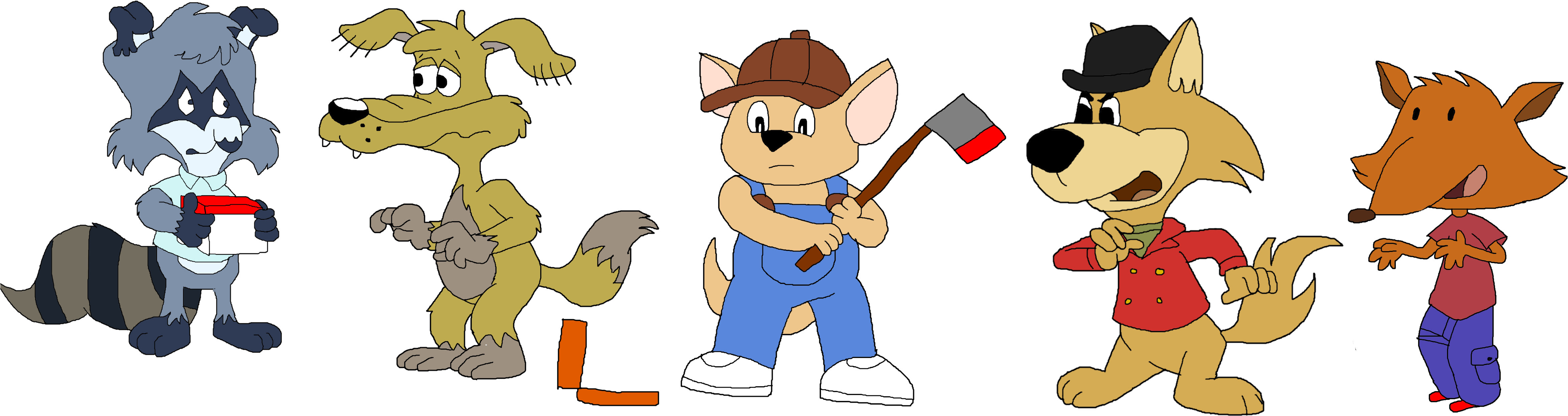 Shiftythedingoman Gift Art - Cartoon (4779x1421)