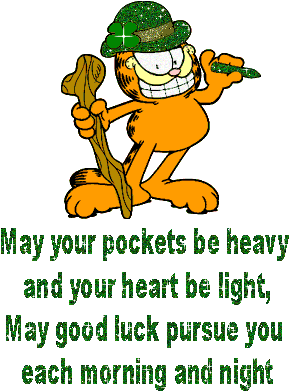 Irish Garfield - St Patrick's Day Jokes (300x400)