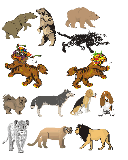 Bears, Pi Xiu, Qi Lin, Tu Jue Shou, Dogs, Dingo, Lions - Silver Lion Cub Ornament (oval) (444x552)