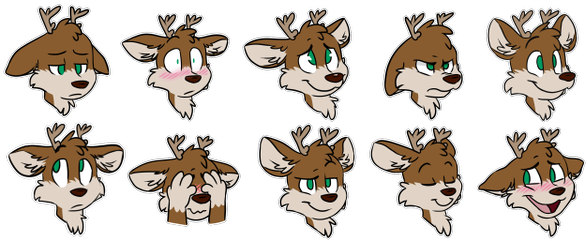 ジーンゴ🏳🏳 🌈 On Twitter - Deer Telegram Stickers (600x240)