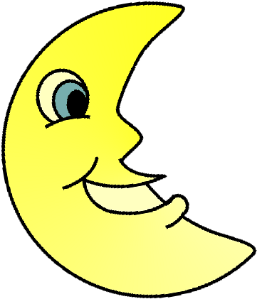 Moon Clip Arts (450x450)