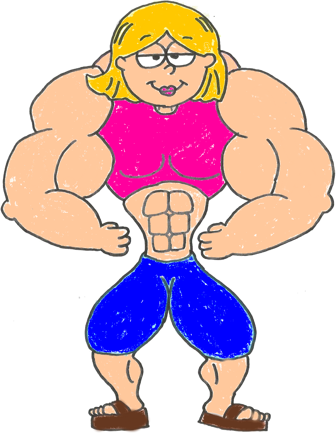 Muscle Lizzie By Ldejrufffan Muscle Lizzie By Ldejrufffan - Muscle (1136x1459)