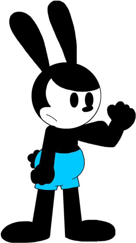 Oswald Shows Muscle At His Arm By Marcospower1996 - Clip Art (894x894)