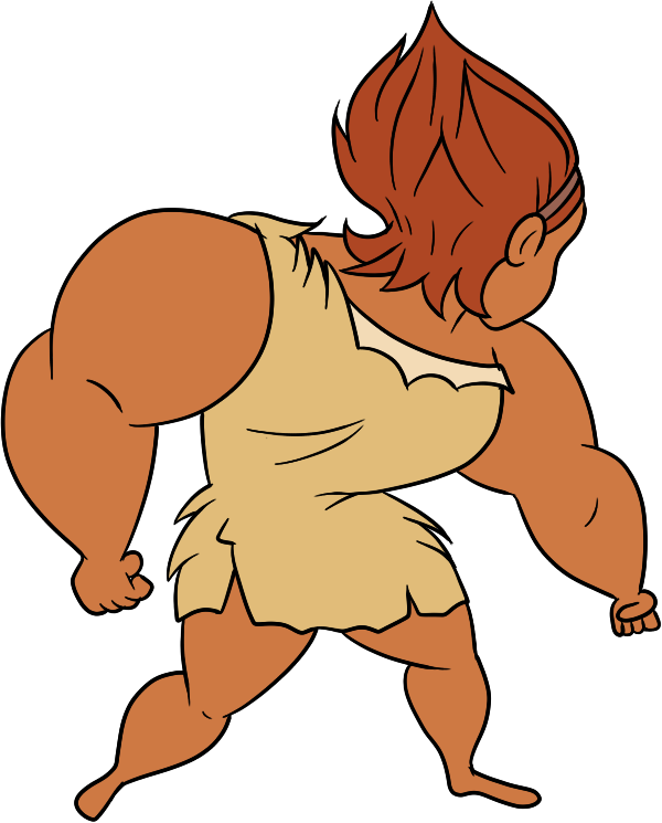 Buff Ugga Vector 12 - Cartoon (600x745)