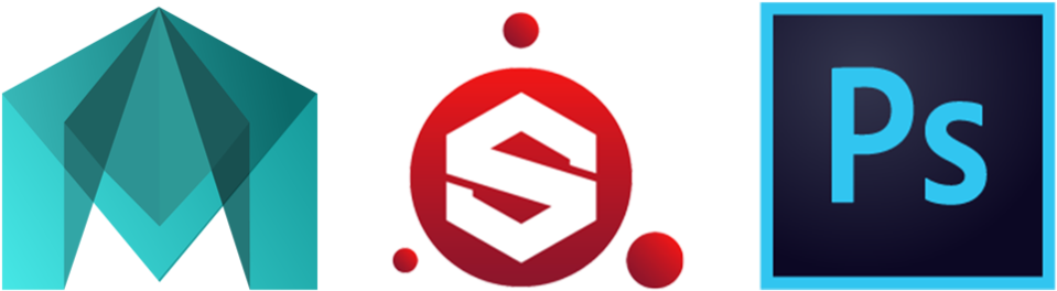 Light Post And Wagon - Adobe Photoshop Cc Logo (1000x307)