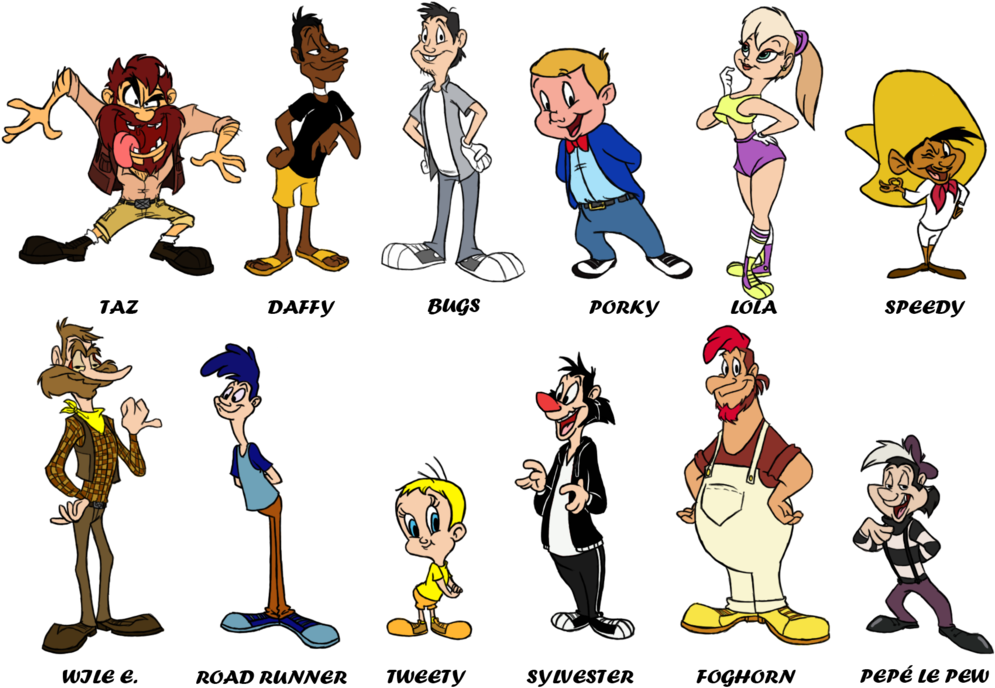Baby Looney Tunes Characters Names - Cartoon Characters As Humans.
